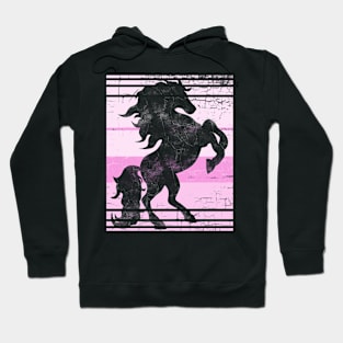 Pink Horse Retro Hoodie